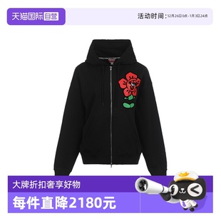 微弹宽松休闲百搭女士印花设计拉链卫衣外套 KENZO25新款 自营