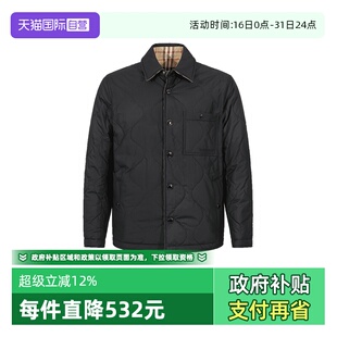 【自营】BURBERRY/博柏利男士双面两穿薄款绗缝棉服夹棉上衣外套