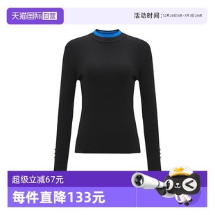 自营 针织上衣 Petit 设计感半高领撞色修身 舒适亲肤百搭 Bari
