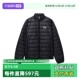 黑色胸前印花logo立领长袖 ARMANI男款 EMPORIO 羽绒服外套 自营