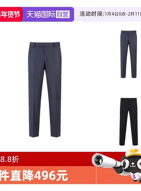 【自营】EA阿玛尼 男士西裤西装裤通勤休闲长裤 01P650 01047羊毛