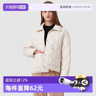 Polo经典 款 领双贴袋菱形格短款 Marc 衬衫 轻薄羽绒服女 自营