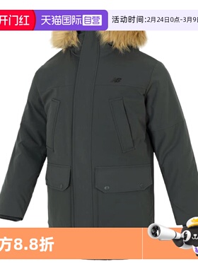 【自营】NEW BALANCE男棉服运动防风保暖连帽羽绒服AMJ44300-ACK