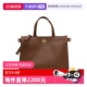 博柏利女士纯色牛皮革单肩手提斜挎包通勤女包 BURBERRY 自营