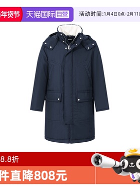 【自营】Hugo Boss男士black系列宽松版连帽棉服大衣外套50524964