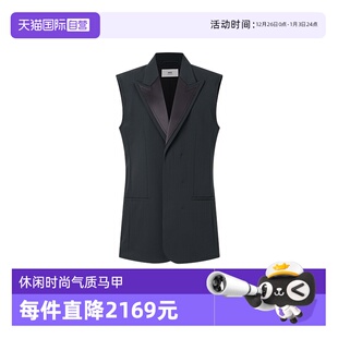 秋冬新品 AMIPARIS 女士经典 黑色无袖 气质马甲 休闲时尚 自营