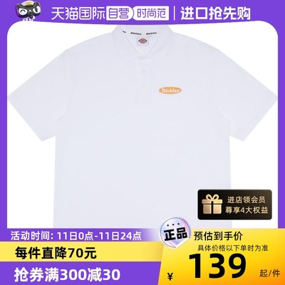 【自营】Dickies纯棉简约休闲POLO衫春夏通勤情侣短袖 DK010254