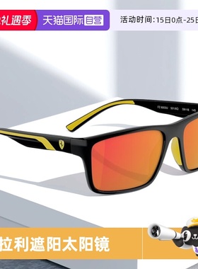 【自营】Ferrari/法拉利户外遮阳运动墨镜6003U偏光复古椭圆方形