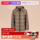 自营 BURBERRY 博柏利Vintage系列女款 经典 格纹塔夫绸连帽外套