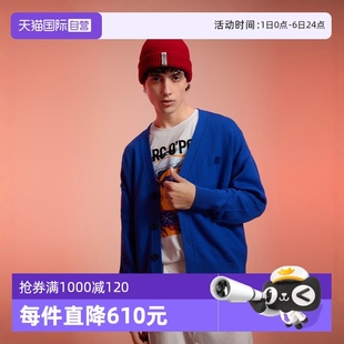 龙年限定 Polo 男 顺色方章绵羊毛V领针织开衫 自营 Marc