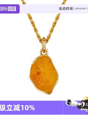 【自营】VITARING项链女水晶吊坠925银镀18k金锁骨链配饰