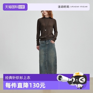 自营 堆堆领羊毛羊绒针织衫 Petit 经典 上衣山羊绒 Bari