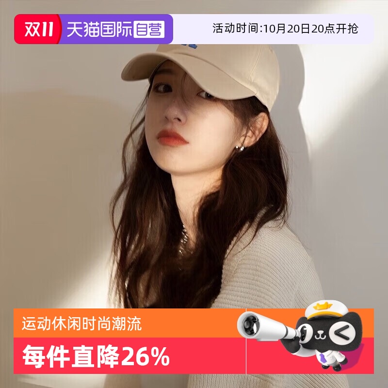 MLB男女棒球帽弯檐经典logo
