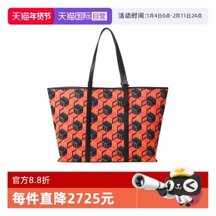 【自营】MCM女士织物配皮手提单肩包托特包子母包 MWPCSCK01磁扣