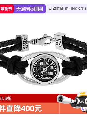 kingbaby情侣款皮绳编织手链