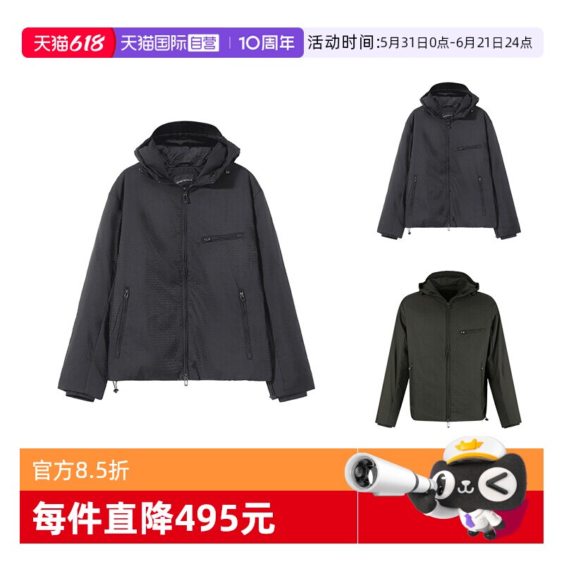 阿玛尼男士棉服夹棉外套