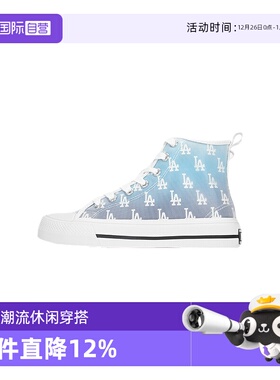 【自营】MLB女鞋春新款NY复古老花运动鞋满标板鞋3ACVCMM2N-07BLS