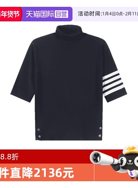 【自营】Thom Browne女士高领衫薄款羊毛衫针织衫 FKA434A Y1014