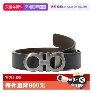 【自营】Ferragamo菲拉格慕男士皮带小牛皮腰带礼物节日礼物