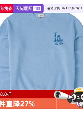 【自营】MLB圆领卫衣男女装新款情侣运动休闲上衣套头衫3AMTM0946