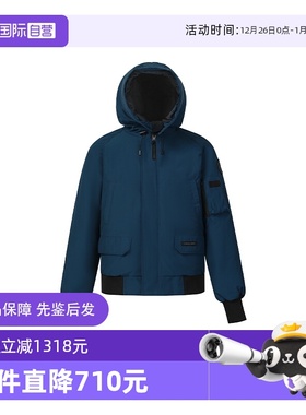 【自营】Canada Goose加拿大鹅Chilliwack男士黑标羽绒飞行员夹克