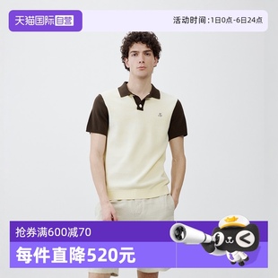 商场同款 Polo 男 纯棉撞色拼接针织休闲Polo衫 自营 Marc
