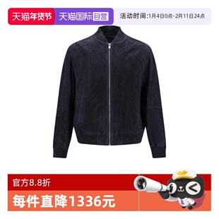 【自营】Hugo Boss男士绒面复古做旧皮衣夹克外套 50543213羊皮