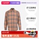 自营 BURBERRY 博柏利长袖 衬衫 格纹棉质翻领上衣男女百搭衬衣