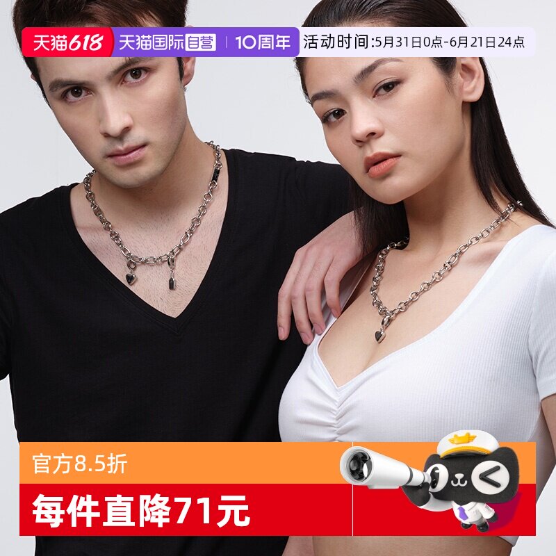 【自营】Calvin Klein/凯文克莱心愿系列时尚吊坠水滴爱心项链