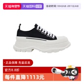 自营 Alexander McQueen麦昆Tread Slick帆布鞋 厚底休闲运动鞋