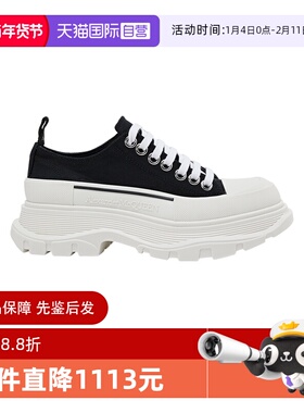 【自营】Alexander McQueen麦昆Tread Slick帆布鞋厚底休闲运动鞋