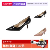 自营 LOVE Jimmy Choo周仰杰 漆皮尖头高跟鞋 PWJ脚蹬单鞋
