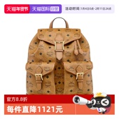 潮流百搭双肩包MWKFATA01防水 AREN徽标印花女士时尚 自营 MCM