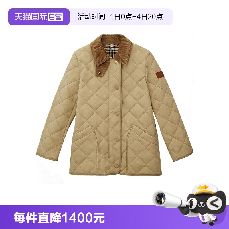 BURBERRY女款米色棉服