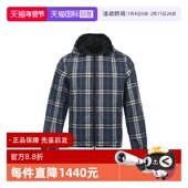 自营 BURBERRY 博柏利男士 格纹双面宽松拉链连帽薄款 夹克外套
