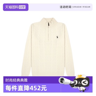 自营 毛衫 RALPH 纯色高领半拉链长袖 710876766羊毛 LAUREN男士