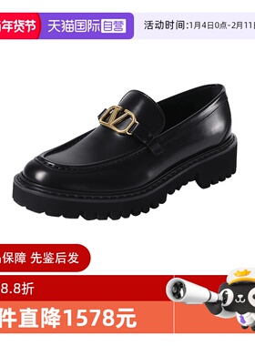 【自营】Valentino/华伦天奴女士厚底乐福鞋皮鞋单鞋 2S0EU0 BEK