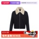 AMI男士 自营 FW24毛绒翻领拉链廓形夹克秋冬羊毛呢子外套