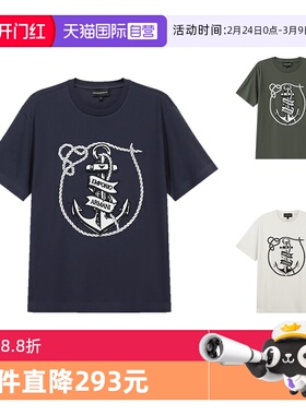 【自营】EMPORIO ARMANI/阿玛尼男士圆领短袖T恤 6D1T6S 1J7FZ