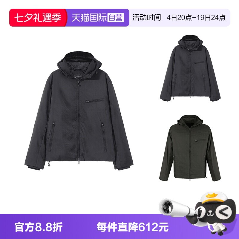 阿玛尼男士棉服夹棉外套