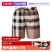 自营 格纹短裤 BURBERRY博柏利 男款 抽绳式 休闲裤 80172941