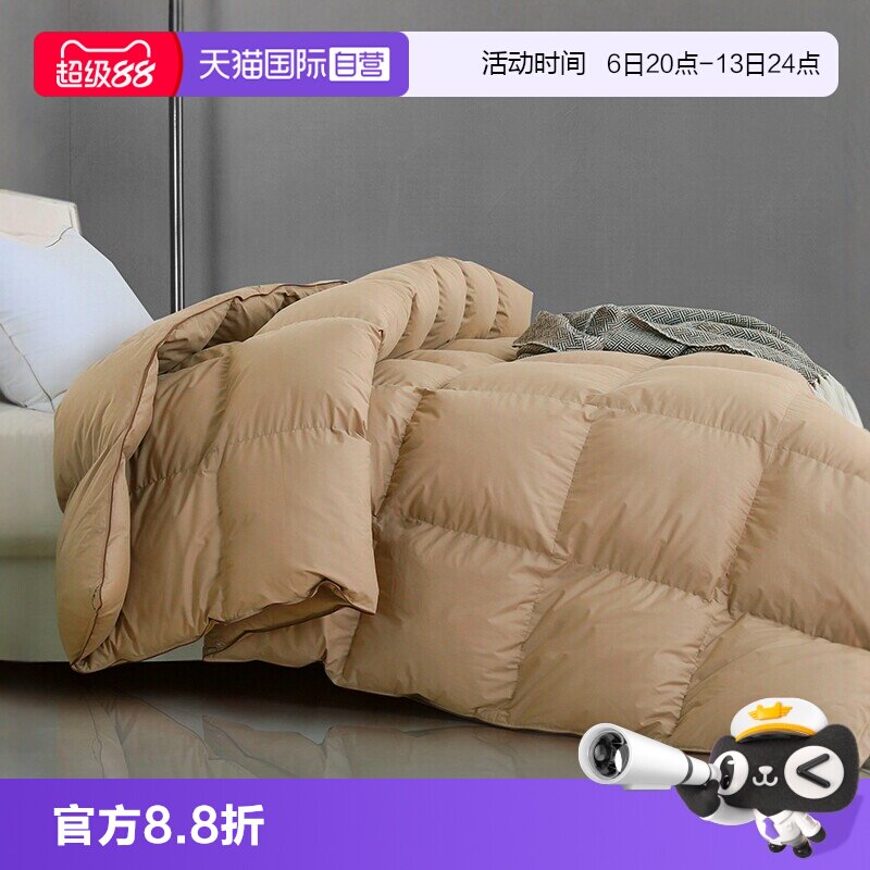 朵琳奈森90白鸭绒冬被芯羽绒被子