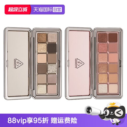 3CE12色眼影盘日常百搭