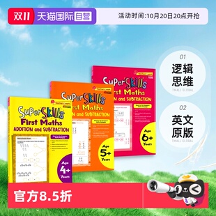 Subtraction 数学加法和减法 Age First Addition 英文原版 教学法 逻辑思维 Skills Maths and 超级技能 CPA Super 自营