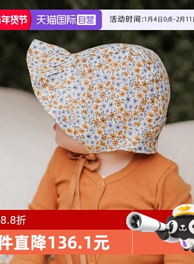 【自营】澳洲Bedhead新生儿田园防晒帽亚麻双面可戴女童帽UPF50+