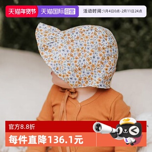 【自营】澳洲Bedhead新生儿田园防晒帽亚麻双面可戴女童帽UPF50+