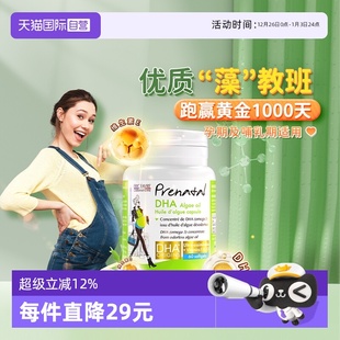 瓶 艾瑞可孕妇专用dha天然海藻油哺乳期营养维生素60粒 自营