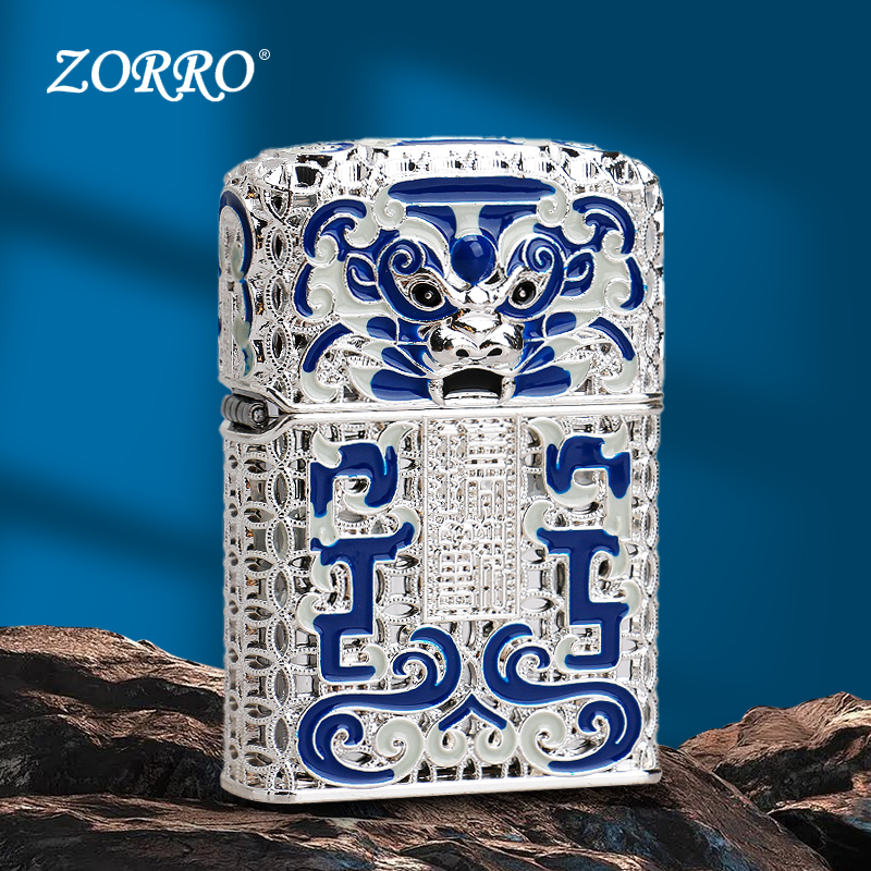 ZORRO佐罗珐琅彩浮雕煤油打火机