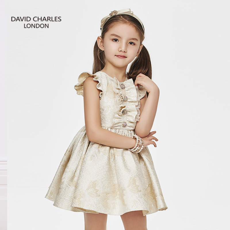 David Charles大卫查尔斯 儿童连衣裙夏公主群洋气童装6606190106