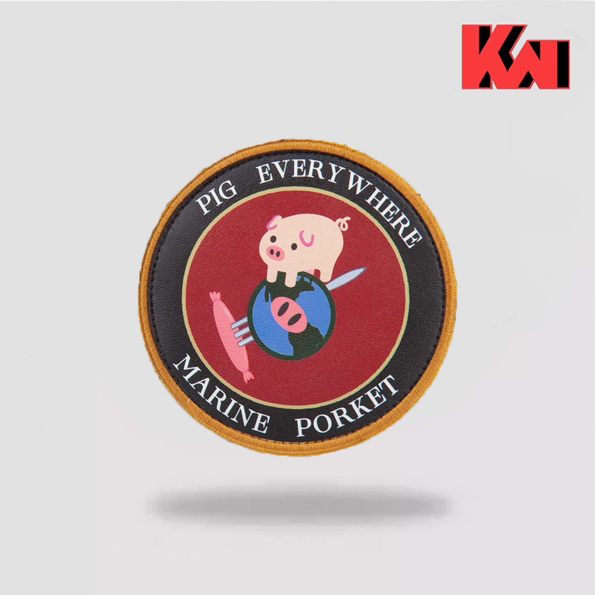 KWT/USMC马润皮革士气章